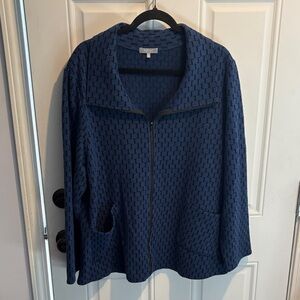 Habitat Deep Blue Patterned Blazer